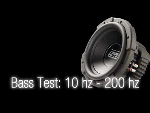Bass Test:10 hz - 200 hz [Sound Only] Subwoofer