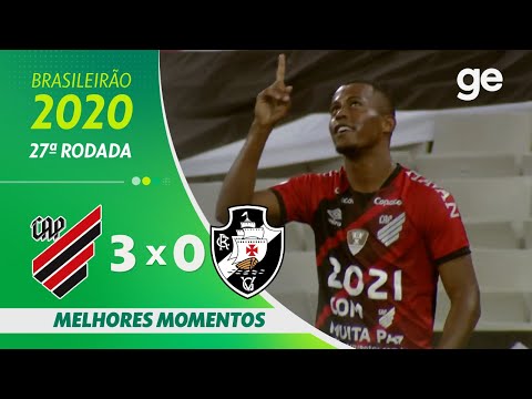 Gols e lances de Athletico Paranaense x Vasco da Gama