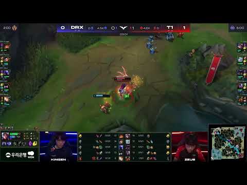 T1 Zeus Irelia solo kill Kingen | T1 - DRX game 2