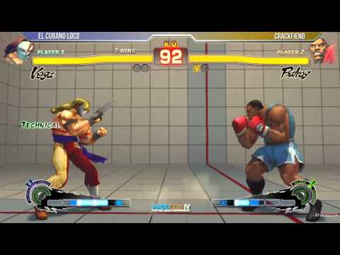 HADOCON IV (SSFIV:AE 2012) - El Cubano Loco (Vega) vs. Crackfiend (Balrog)