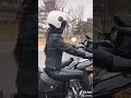 Woman In Leather Rides Her Indian Motorcycle