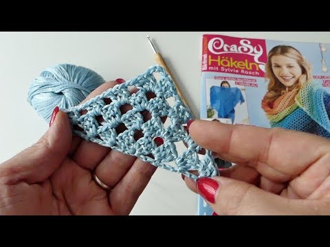 Crocheting a Half Granny Shawl - super easy and suitable for beginners