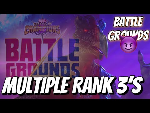 Massive Rank Up's Rank 3 for Battle Ground  1 Feature Six Star Marvel Contest of Champions