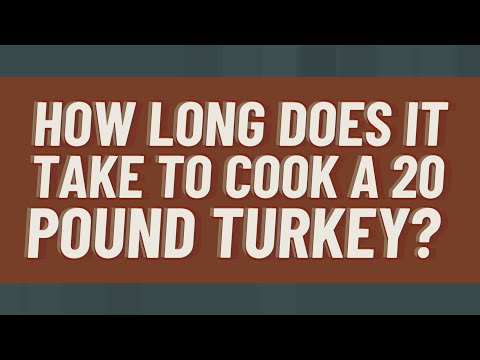 How long does it take to cook a 20 pound turkey?