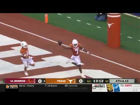 Texas 52, UL Monroe 10: BLOCKED PUNT ➡️ TOUCHDOWN TEXAS 🤯