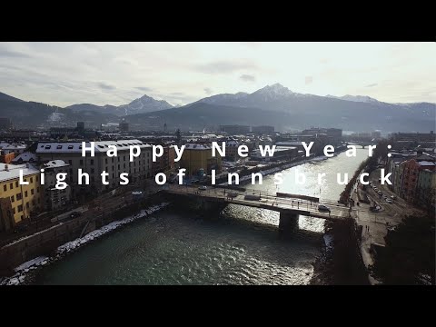 Lights of Innsbruck 4K  New Year   Donauwalzer Blue Danube Waltz
