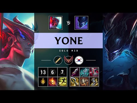 Yone Mid vs Nocturne - KR Grandmaster Patch 25.18