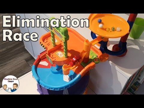 Marble Run Race - Elimination Race with Toot Toot Tower - Marble Run Guys