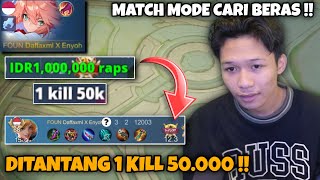 Download lagu FANNY I'M CHALLENGED TO 1 KILL 50,000!! MATCH MODE: FIND RICE!! mp3