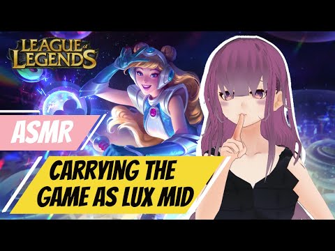 [ASMR Gaming] Looking for my Main | League of Legends Space Groove Lux Mid [Hand & Wrapper Sounds]