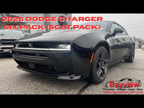 2026 Dodge Charger in Black for sale at Bayview Chrysler Dodge Jeep Ram in Sarnia, ON