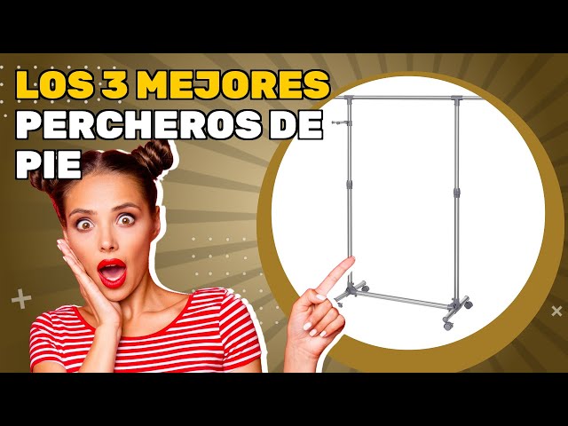 Vídeo relacionado con SONGMICS Perchero de Pie Moderno, Colgador Ropa de Acero con 16 Ganchos, Mueble Entrada Recibidor, 48 x 43 x 175 cm, Beige Claro, Colección Alan RCR081LH01