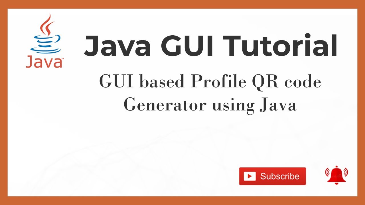 GUI based Profile QR code Generator using Java