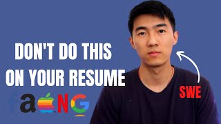 Best Resume Advice For Software Engineer | Software Engineer Resume Things To Avoid (2022)