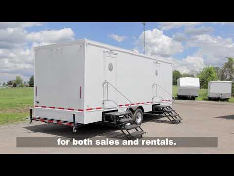 10 Station Portable Restrooms Trailer | Calypso Series