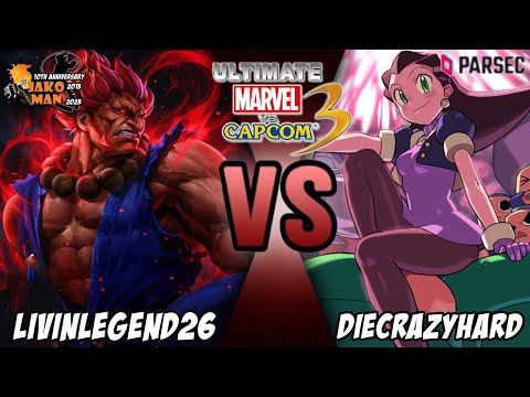 UMVC3 Parsec Casuals - livinlegend26 VS DieCrazyHard