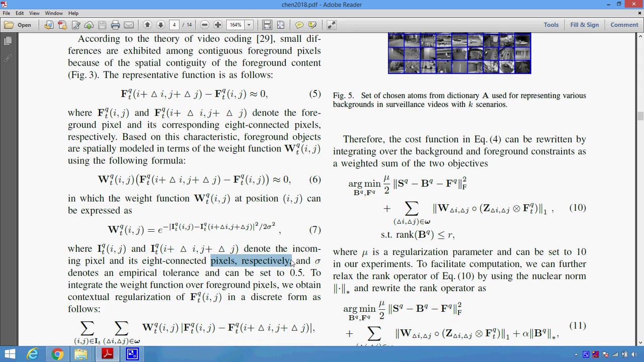 A Robust Moving Object Detection in Multi Scenario Big Data for Video Surveillance in Matlab