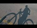 POV Early Morning Cycle In Botswana Kopong Hills Mountain Bike On The Road