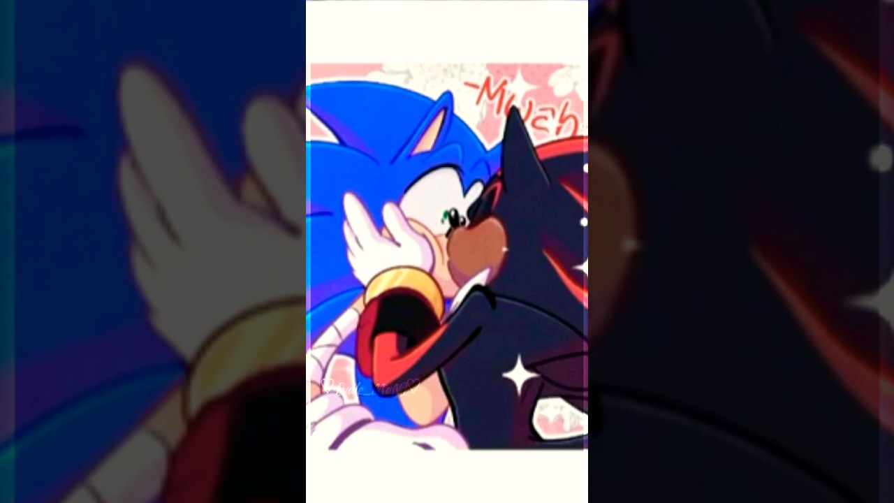muah~💙❤️👑 Sonic x shadow #shadonic  #sonadow