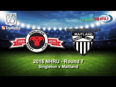 2016 NHRU Round 7 Delayed Broadcast - Singleton Bulls v Maitland Rugby Club