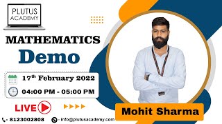 Maths Class Important for SSC CGL & IBPS PO | DEMO | BY Mohit Sharma | LIVE🔴 |