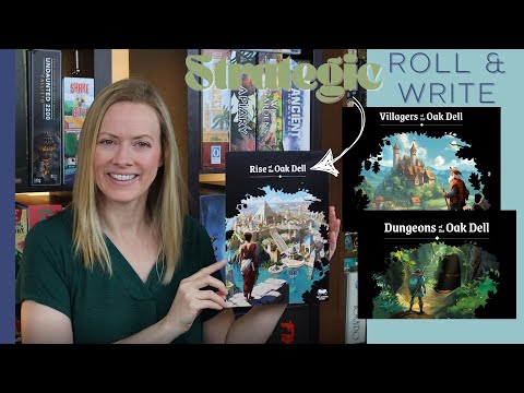 RISE OF THE OAK DELL | Preview & Overview (A Strategic Roll & Write Solitaire Game)