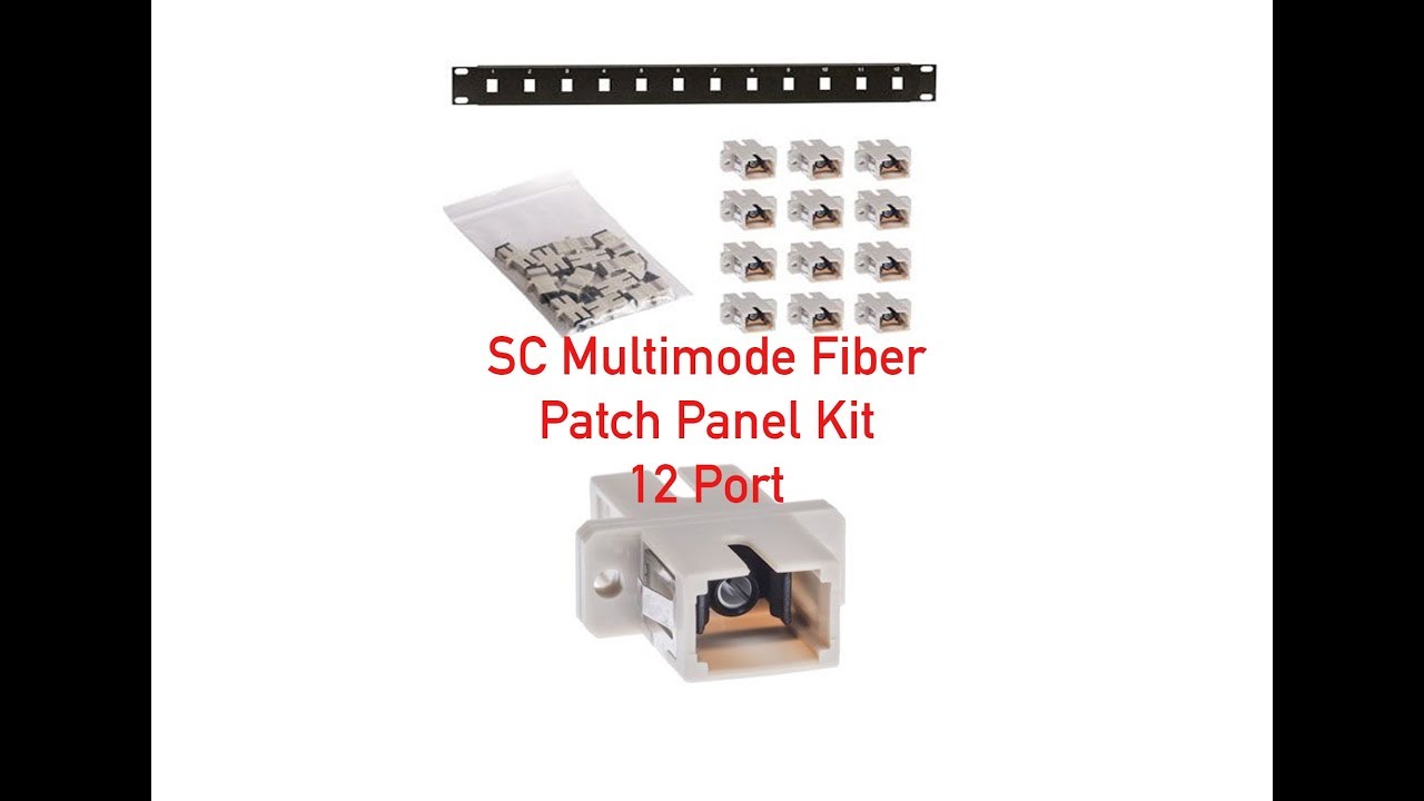 SC Multimode Fiber Patch Panel Kit - 12 Port P#15-311-012