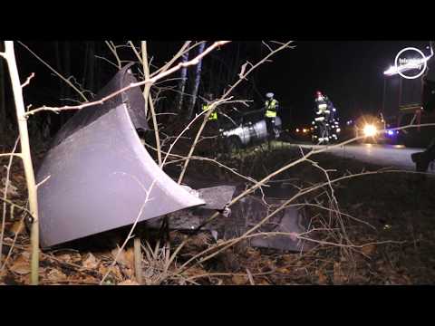 Wypadek w Sycowej Hucie. Trzech 18-latków w szpitalu