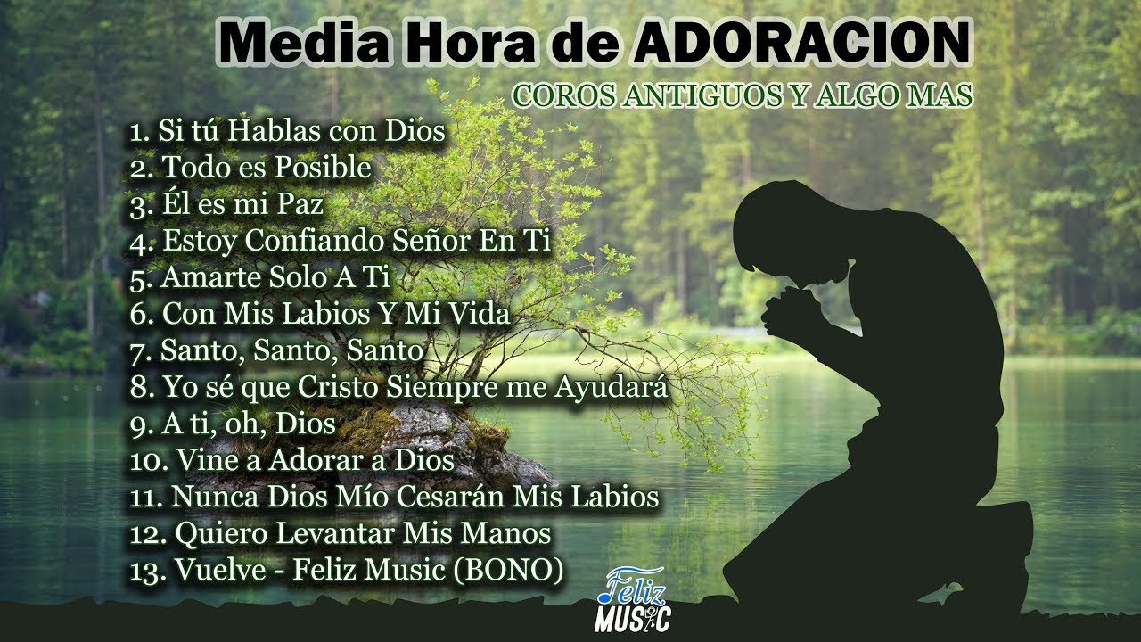 Media Hora de Adoracion 1- Medley de Adoración - Compilación Cantos de Adoración -Coros -Feliz Music