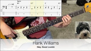 Hey, Good Lookin - Hank Williams | Bass Guitar Cover (With Tab)