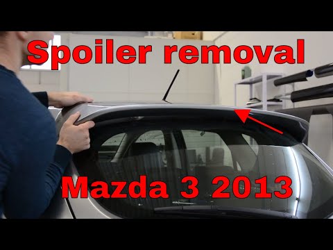 How to Remove the Spoiler  Mazda 3