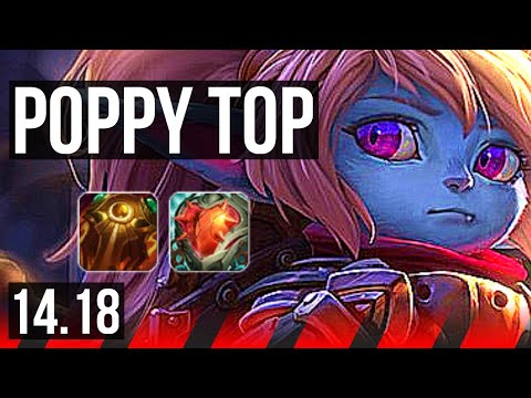 POPPY vs JAYCE (TOP) | 8 solo kills, 500+ games, 10/2/0 | EUW Master | 14.18
