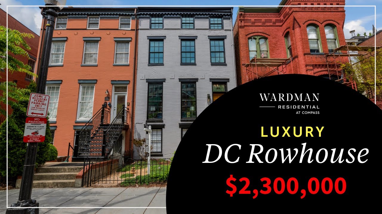 Luxury Row House in Washington, DC | Inside a $2.3 MILLION ROW HOUSE