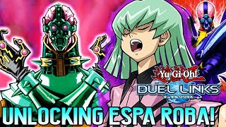 [Yu-Gi-Oh! Duel Links] UNLOCKING ESPA ROBA! Espa Roba's Level Up Rewards Review!