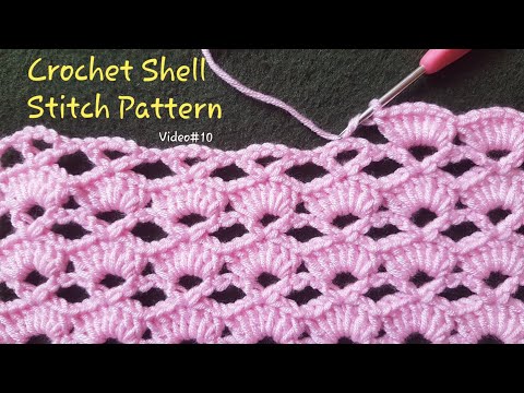 Crochet Shell Stitch Pattern | Step by Step Crochet Tutorial for Beginners