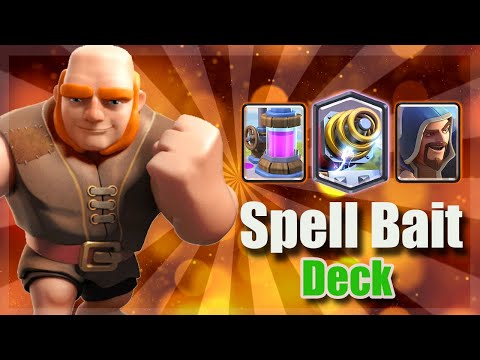 #1 GIANT SPARKY DECK EVER ! IT'S Spell bait deck - Clash Royale