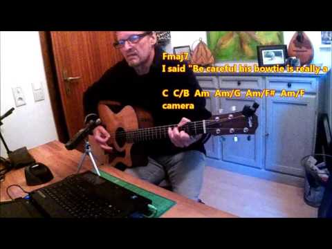 How to play America (c) by Simon & Garfunkel - Tutorial for Guitar - Just sing and play along!