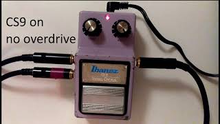 Video thumbnail for Ibanez CS9 Stereo Chorus Demo by LudwigEbner
