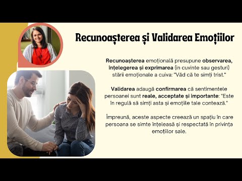 Recunoașterea și Validarea Emoțiilor - Psiholog Raluca Rotaru