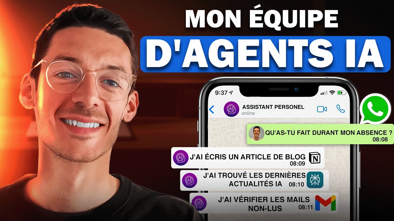 Créer une équipe d’Agents IA pour qu’ils travaillent à ma place (sur WhatsApp)