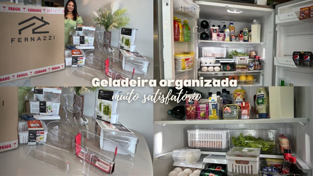 COMPREI ORGANIZADORES DE GELADEIRA | ORGANIZEI TUDO