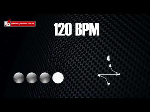 Base de batería en 4/4 a 120 BPM "drum loop" para practicar