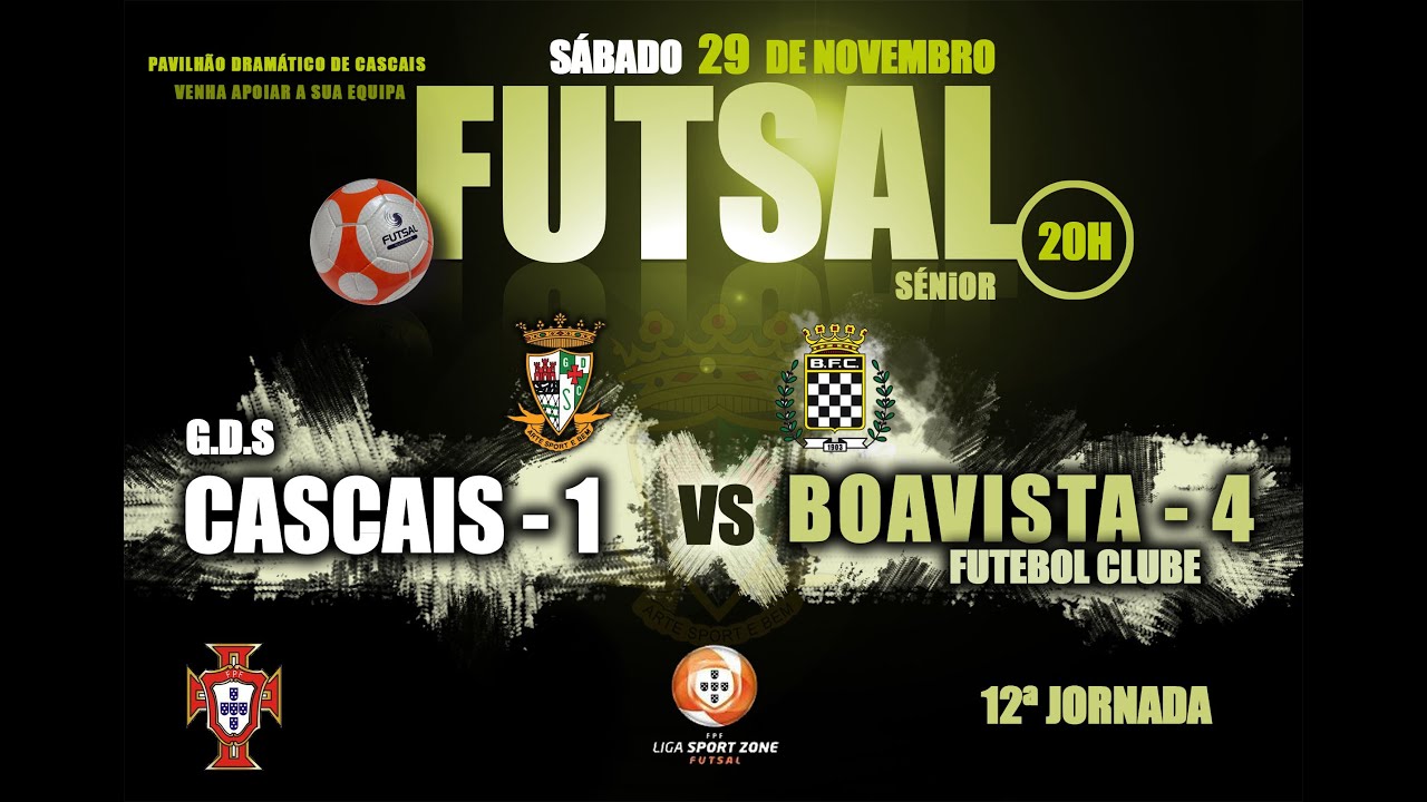Resumo 12ª Jª Liga Sport Zone GDS Cascais 1 - 4 Boavista
