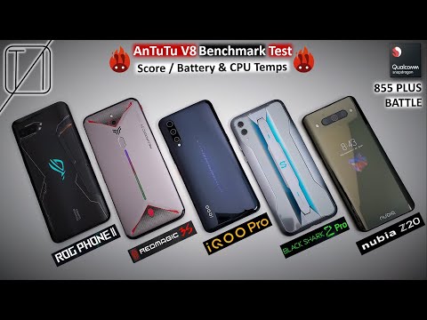 ROG Phone 2 vs Red Magic 3S vs IQOO Pro vs Black Shark 2 Pro vs Nubia Z20 AnTuTu Benchmark Test