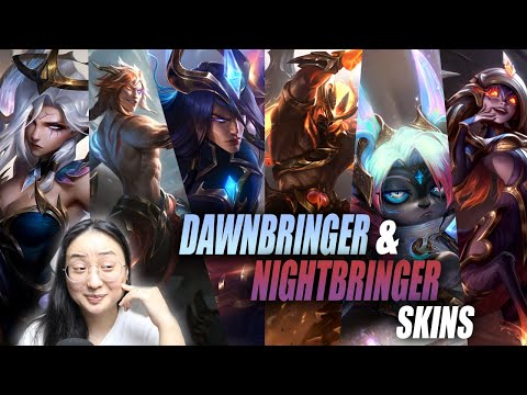 REACT to NEW DAWNBRINGER & NIGHTBRINGER Skins 2021: Kayn, Yone, Lillia, Tryndamere, Morgana, Vex