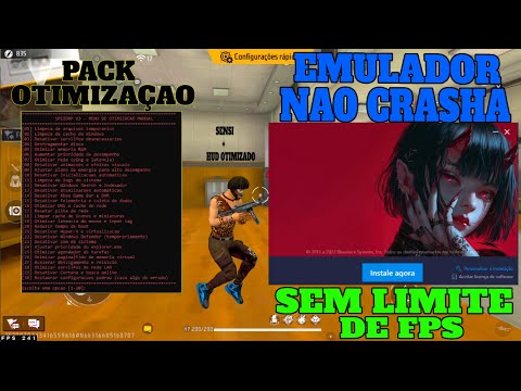 EMULADOR MSI 5.9/ BLUE 5.9 🎉 PACK OTIMIZAÇÃO ✅MELHOR PRA PC FRACO, FF V7A + X86 + SENSI ATUALIZADA✅