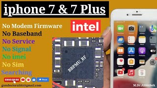 iPhone 7 & 7 Plus intel Searching No Service No Modem Firmware | How To Fix iPhone 7 Plus No Service