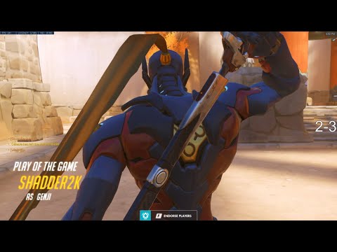 Overwatch Rank 1 Genji Shadder2k Tryhard Gameplay Against Taimou