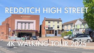 Redditch Town Centre And High Street Walk | 4K Walking Tour | April 2025