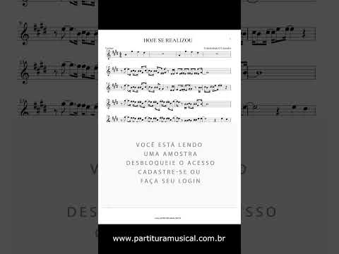 Hoje se Realizou (Violino) Partitura católica - Sheet Music